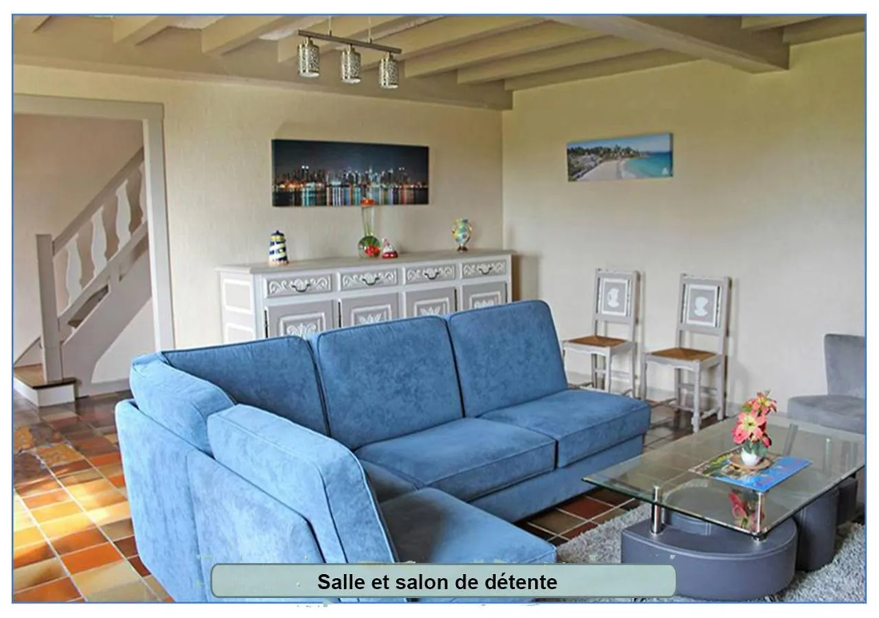 Tatil Evi Gite Entre Paimpol Brehat Et Perros Guirec Cote De Granit Rose Vue Terre Mer Plouguiel Fransa