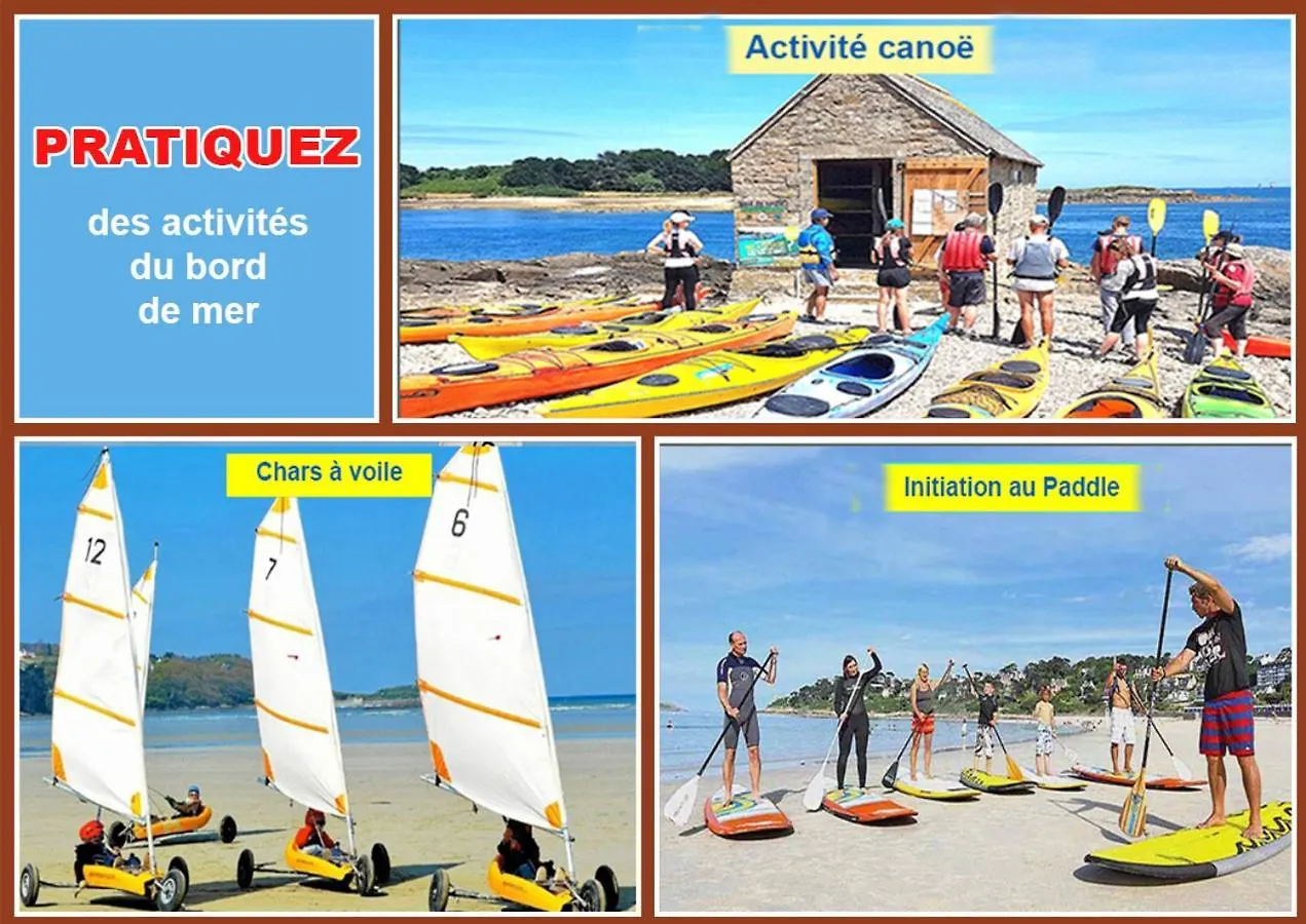 Gite Entre Paimpol Brehat Et Perros Guirec Cote De Granit Rose Vue Terre Mer Plouguiel 別荘