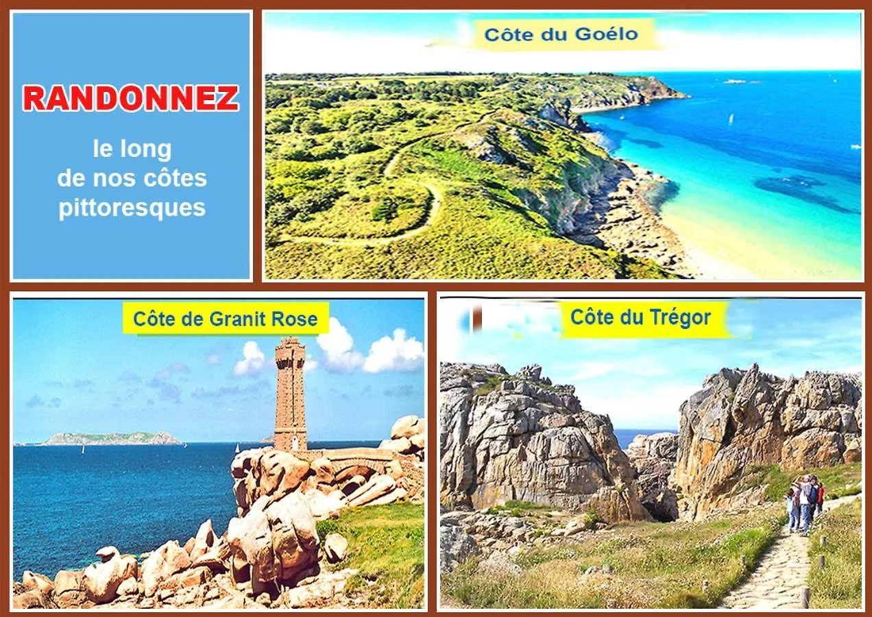 Gite Entre Paimpol Brehat Et Perros Guirec Cote De Granit Rose Vue Terre Mer Plouguiel 0*,